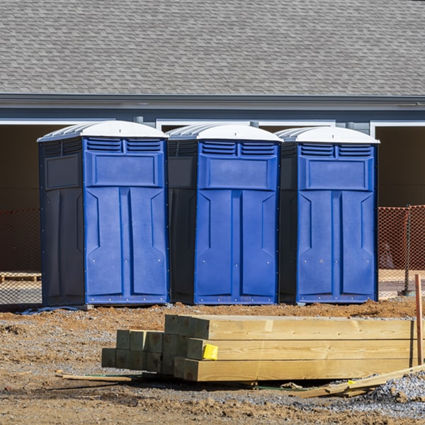 are there any restrictions on what items can be disposed of in the portable restrooms in Camden Texas